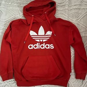 red adidas hoodie